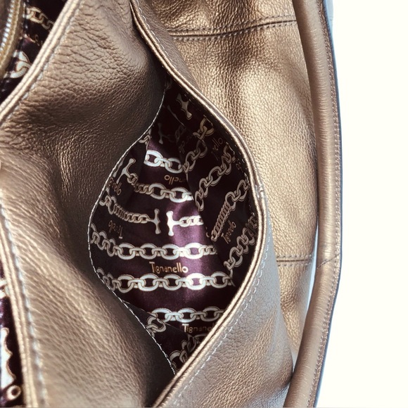 Tignanello Copper Leather Shoulder Bag - Picture 9 of 13
